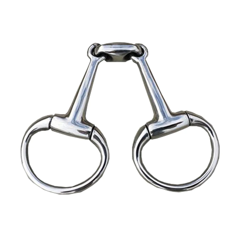 In Acciaio Inox Eggbutt Bit Bit Cavallo di Rame di Collegamento Mothpiece Attrezzature Cavallo Del Prodotto 13.5 centimetri