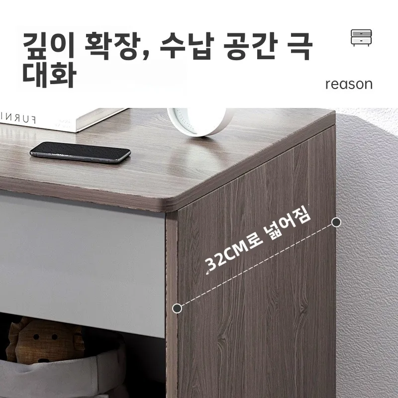 Bedside Table Light Luxury High-end Bedroom Small Locker Integrated Mini Storage Cabinet Bedside