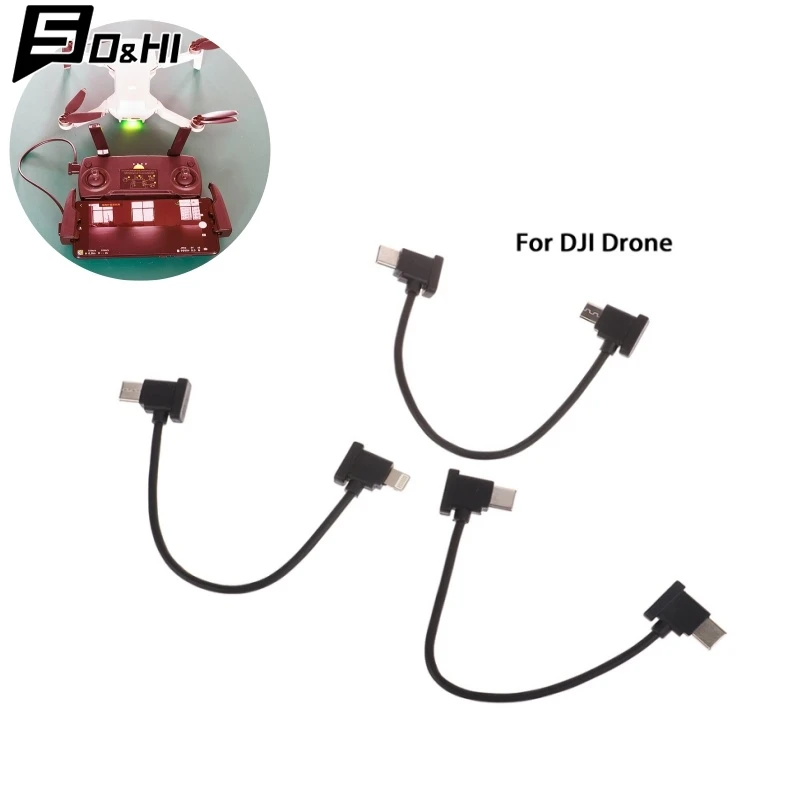 15cm Extended Data Cable Type-C Adapter Wire Connector Mobile Phone Tablet Data Line for DJI Mavic 2/Ari 2/2S/Mini 2 Drone