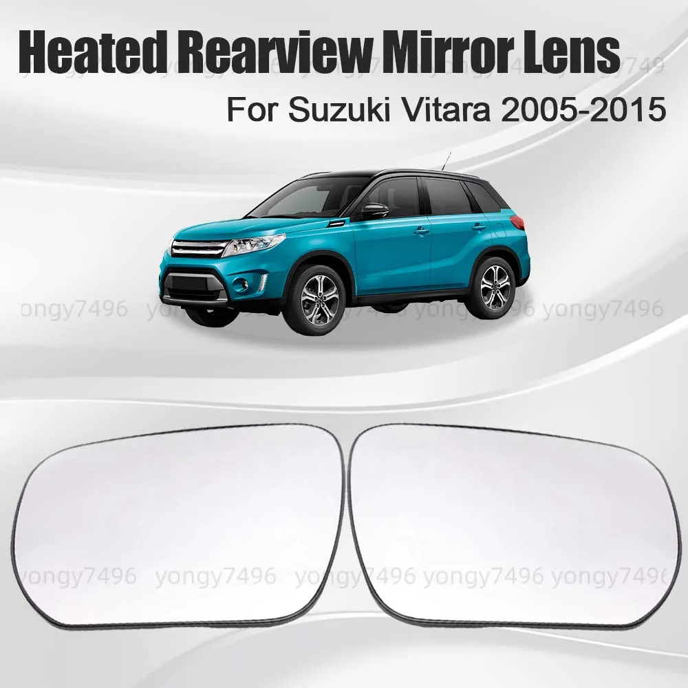 

Car Wide Angle Heated Rearview Mirror Lens For Suzuki Vitara 2005-2015 Cars Accessories Replace Mirrored Glass Heated Lens