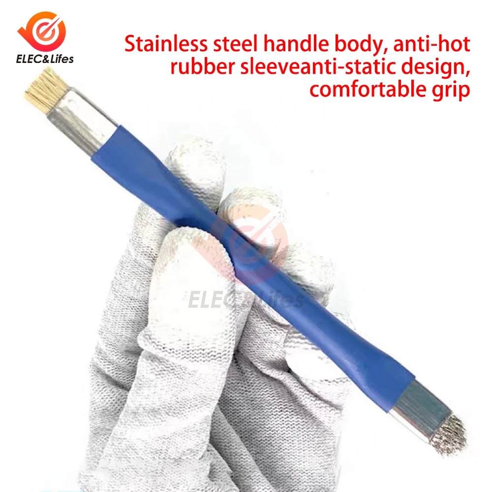 Anti-Static Safe Brush Motherboard PCB Cleaning Brush for Mobile Phone Repair Tools Kit Double Head Convenience