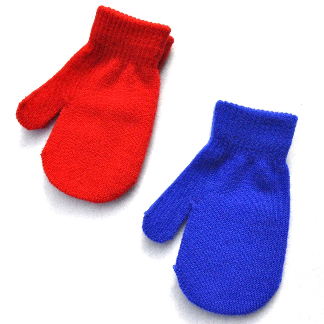 Neue Winter gestrickte warme Handschuhe für 5-11y Jungen Mädchen Studenten Kinder feste Finger gewickelt Fäustlinge Outdoor-Radsport Ski handschuhe