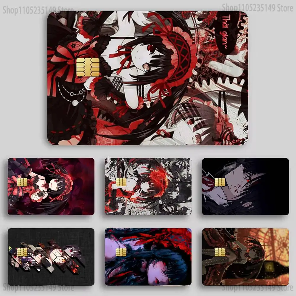 

Tokisaki K-Kurumi Sticker Film Tape Skin for Credit Card Debit Card Cartoon Waterproof Stickers Small Chip