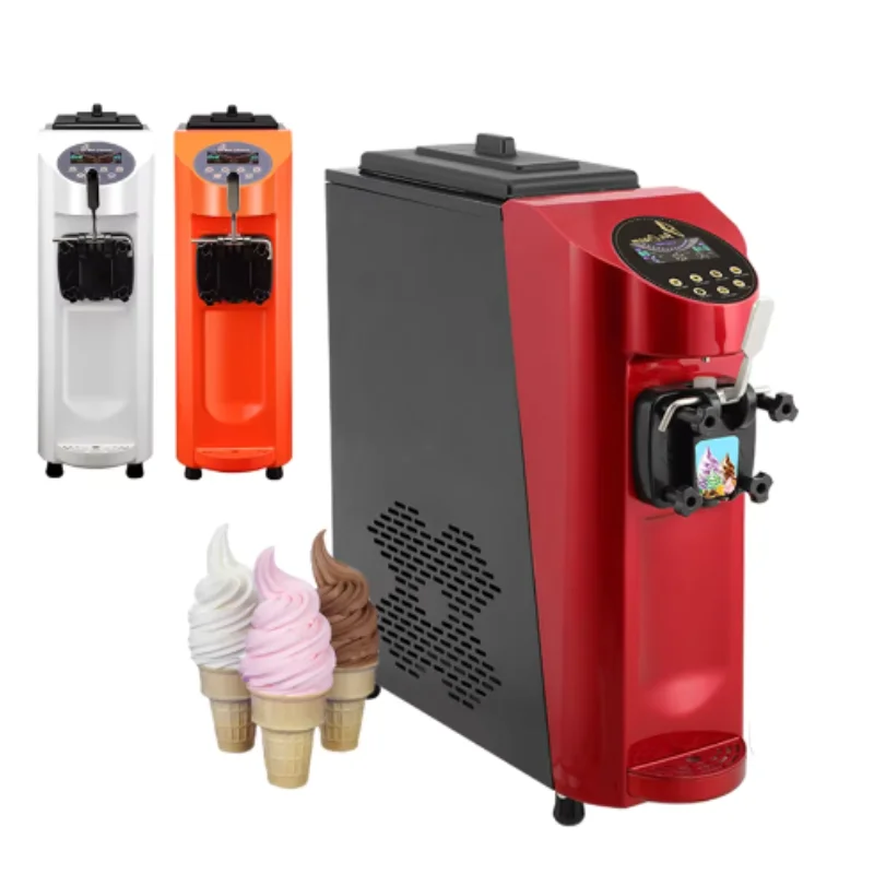 

One Flavor Soft Ice Cream Machine Stainless Steel Sweet Cone Production Machine Commercial Home Ice Cream Maker 110V 220V