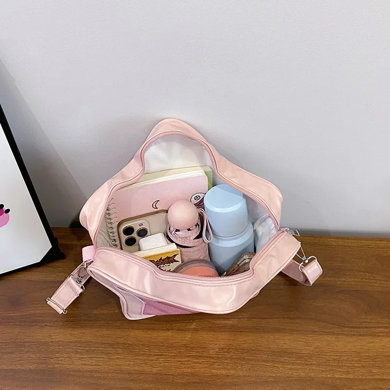 Kawaii Crossbody محفظة النمط الياباني الحد الأدنى لطيف حقيبة كتف جمالية للطلاب الشارع موضة Ita حقائب حقائب اليد bolso #4