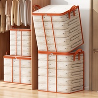 Foldable Dust-proof StorageBag Waterproof Transparent StorageBag Large Capacity Multifunctional Household Clothes StorageBag