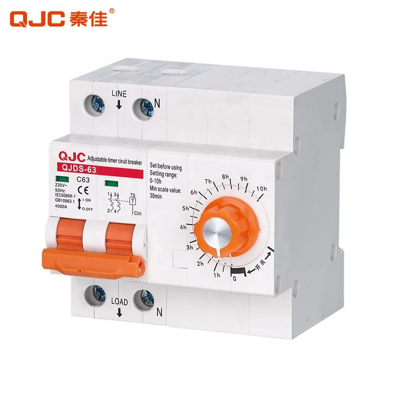 QJC Manufacturer Sales QJDS-63 D Type 63A 3 Phase Time Switch