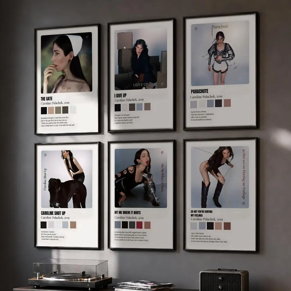 Singer C-caroline PolachekES Cool Poster HD Home Wall Stickers House Hallway Living Room Bedroom Bar Office Decor Art Prints