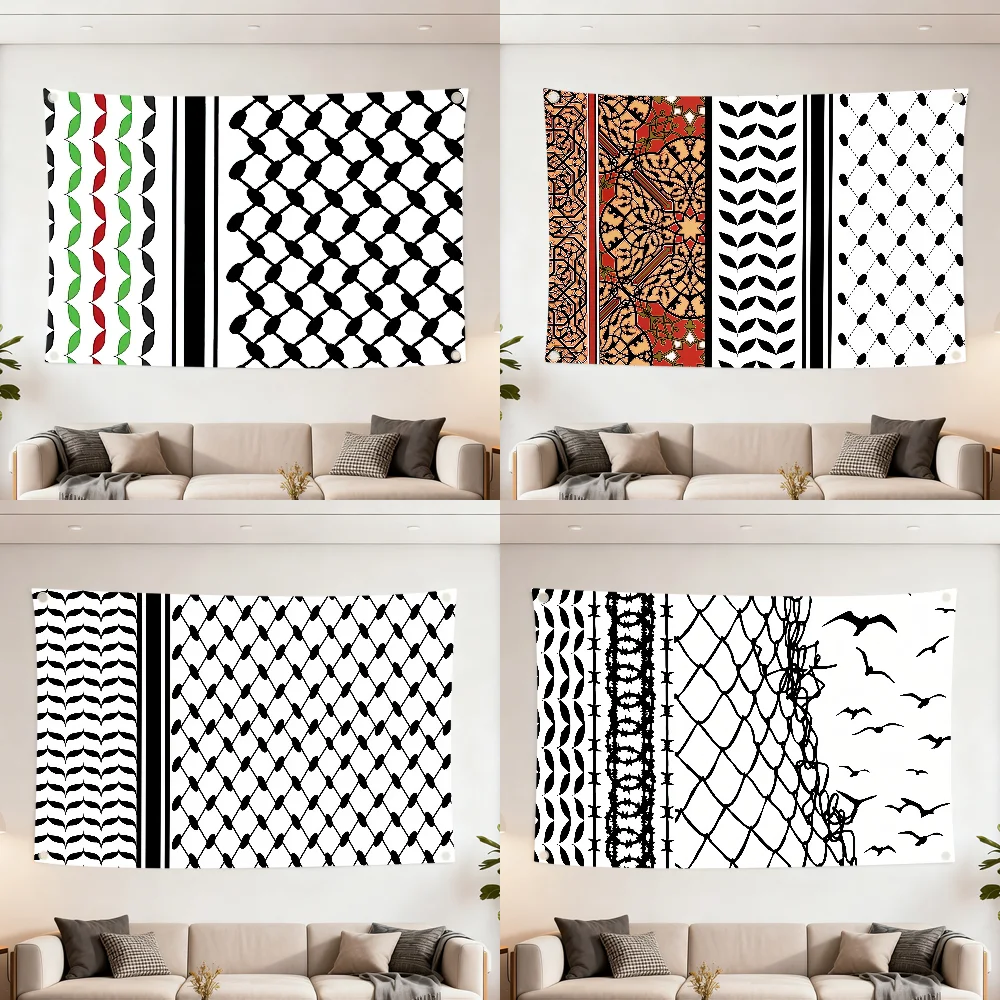 flag Decoration D Outdoor Picnic Party Art Keffiyeh Hanging Home Camping Party H-Hattah Banner Best sellers