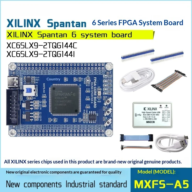 xilinx spartan6 xc6slx9-2tqg144c fpga core board development board system board programmable logic module