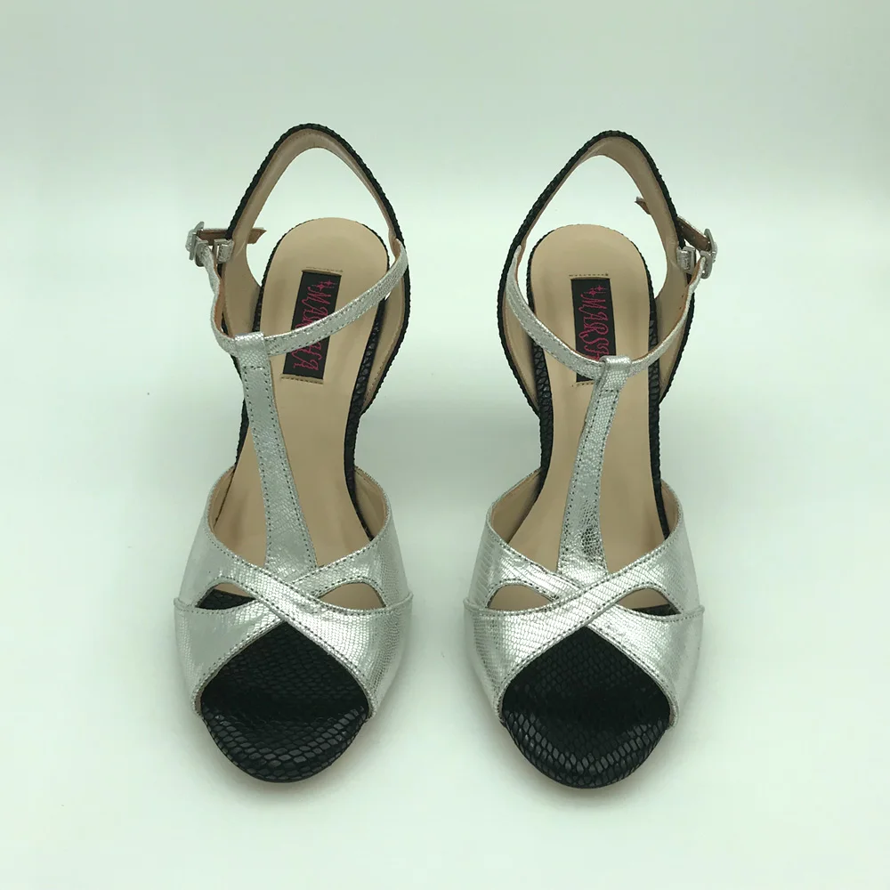 New Argentina Tango Dance Shoes Party Shoes Wedding Shoes leather outsole T622690SBL 9cm heel 7.5cm available shipping free