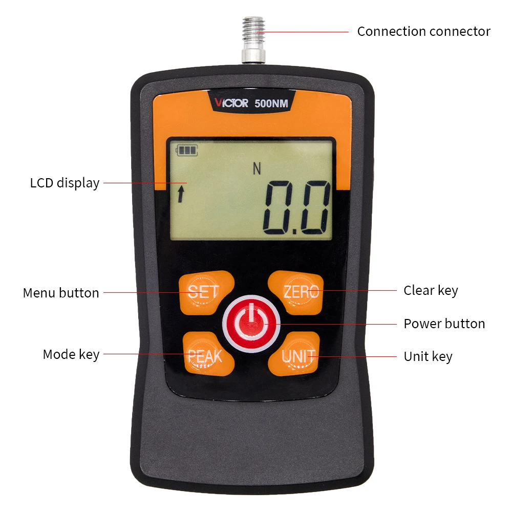 Victor100NM DIgital Force Gauge Economic Dynamometer Force Gauge Push And Pull Tester Meter