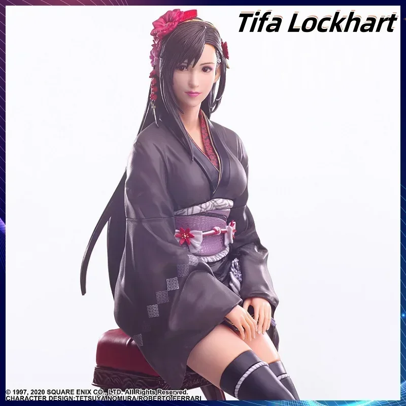 

[in Stock] Genuine Se Static Arts Game Toy Ff7 Tifa Lockhart Exotic Kimono Handmade Collection Desktop Decoration Gift