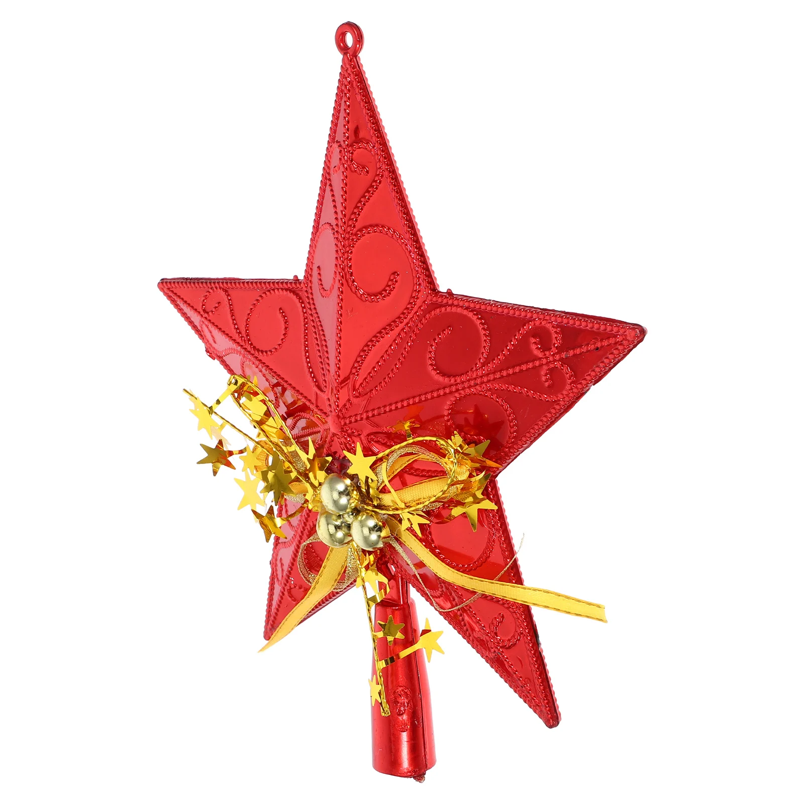 

20 Cm Christmas Tree Top Star Glitter Topper Ornament Decorations Ornaments Outdoor Sequin