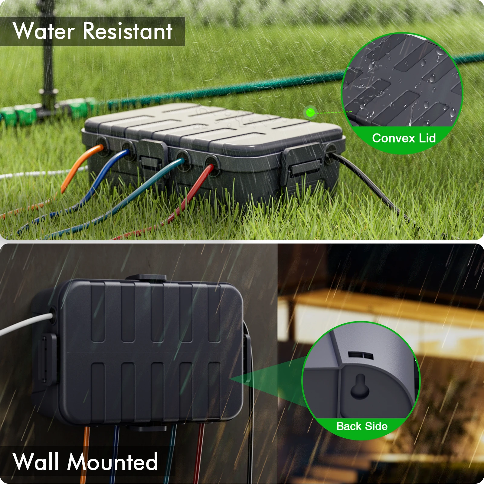 

Уличный электрический бокс 32x22x13см, сверхпрочный, большой емкости, для кондиционеров, садового электроинструмента, праздничных надувных украшений