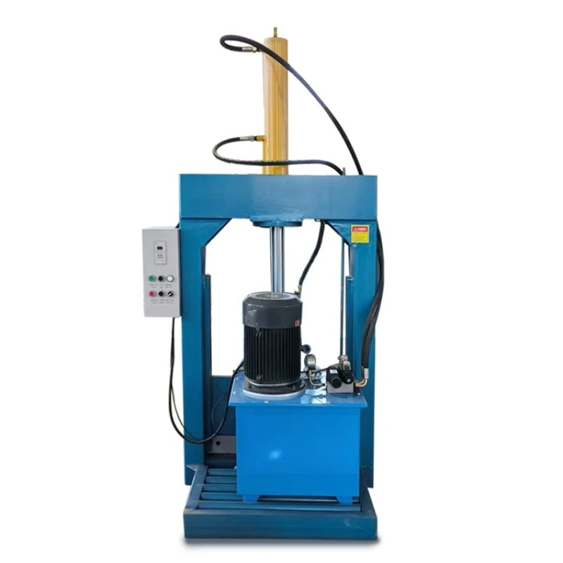 

Plastic tray vertical cutting machine, head material hydraulic guillotine machine, plastic film double cylinder cutting machine