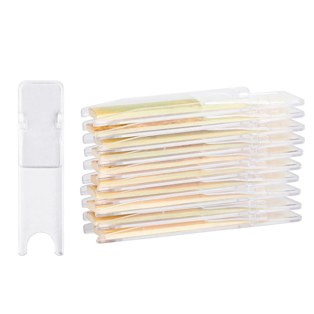 

10Pcs 2.5 Strength Saxophone Reeds Compact Design Thinner Tip Durable Easy to Use Perfect Playing Experience Sax Reeds
