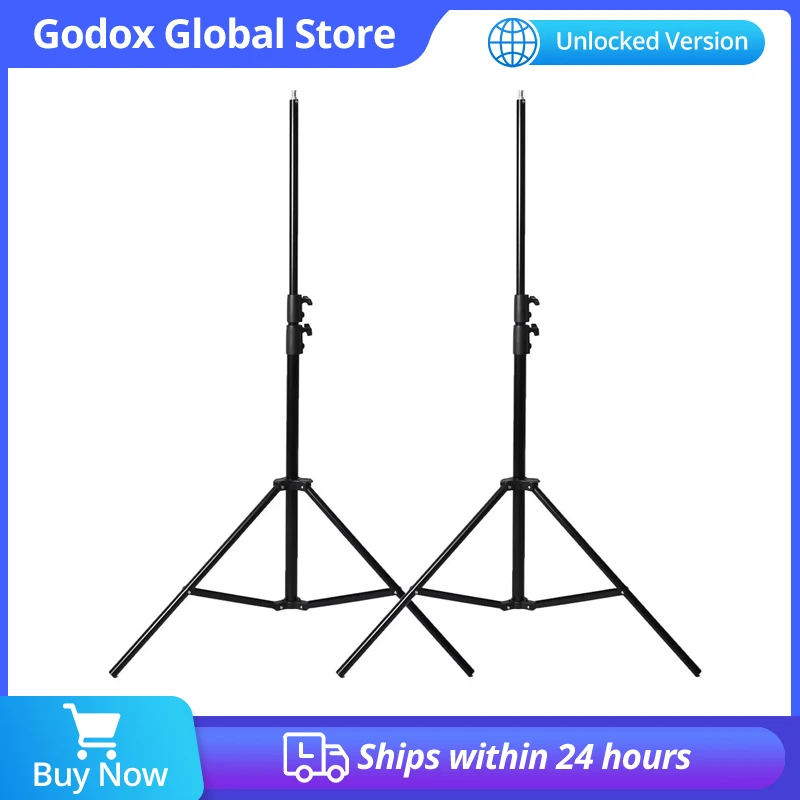 

2pcs Godox PRO 280cm Heavy Duty Aluminum Alloy Photography Photo Studio Light Stands Kit for Video,Portrait Photography Lighting