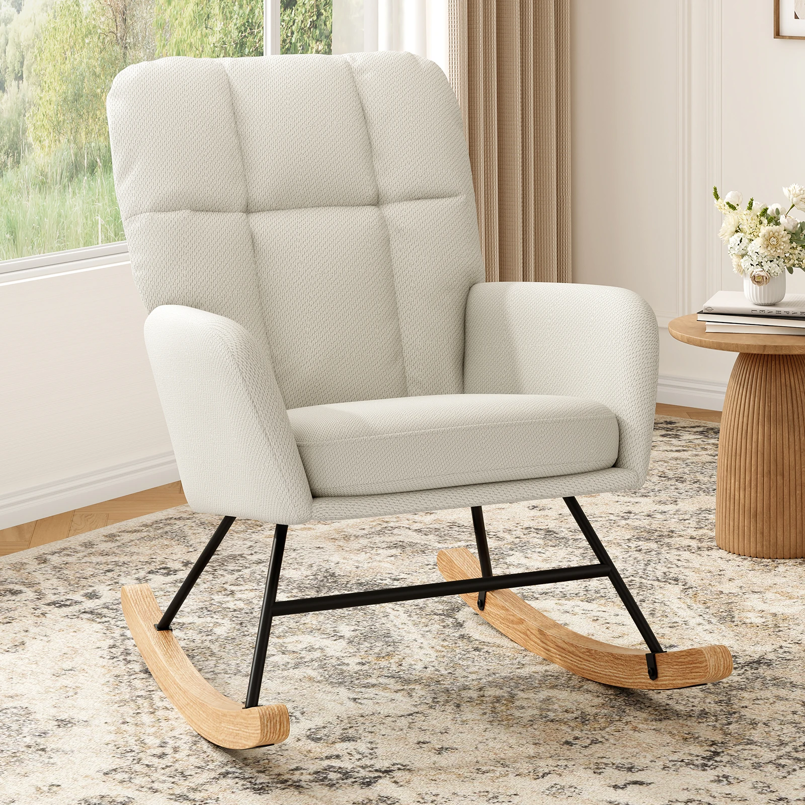 Baby Nursery Rocking Chair - Modern Nursery Rocking Chair, Comfortable Feeding
