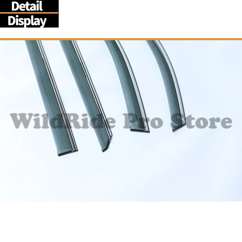 مجموعة واحدة لـ MAXUS MIFA 9 حاجب المطر لنافذة السيارة منحرف النافذة الجانبية #3