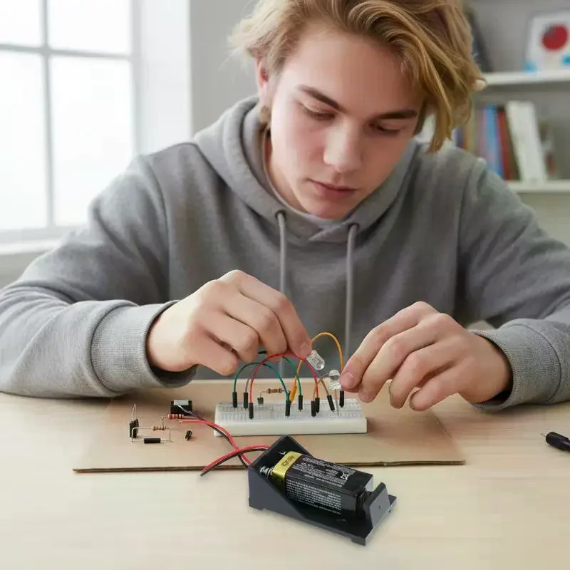 

5/10 шт. держатели для батареек 9В, корпуса для батареек 9В, боксы для батареек 9В с проводами, аксессуары для DIY