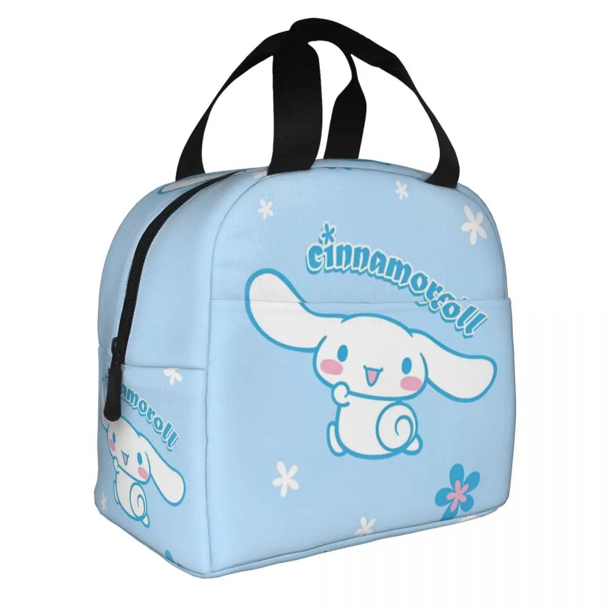 Sanrio Cinnamoroll Cute Cartoon Insulated Lunch Bags Leakproof Meal Container Thermal Bag Lunch Box Tote College Picnic Girl Boy