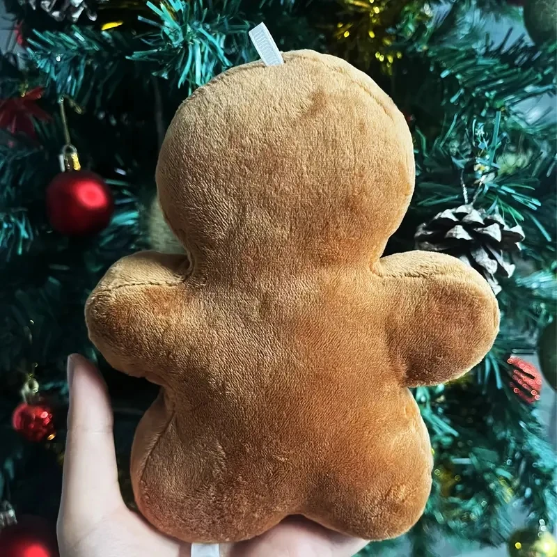 لعبة الزنجبيل الرائعة للرجال من القطيفة الناعمة باللون البني الفاتح مثالية لزينة حفلات عيد الميلاد تغطي الهدايا المنزلية الاحتفالية #4