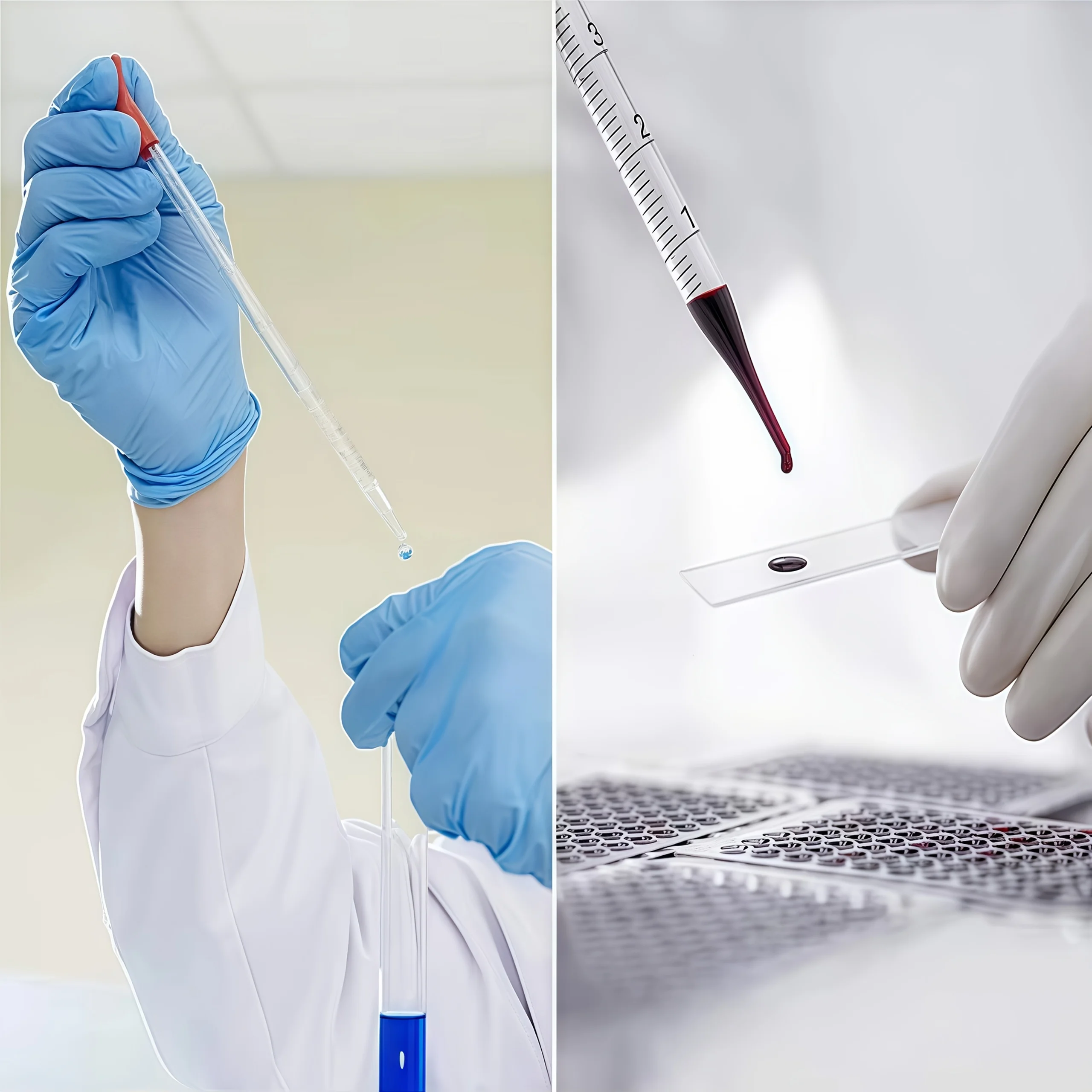 ماصة زجاجية، قطارة زجاجية 3 مل/10 مل مع قضيب تحريك زجاجي، فرشاة تنظيف 2 قطعة/4 قطعة