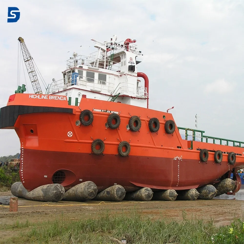 Boat Launching Marine Inflatable Rubber Ship Lifting Airbag