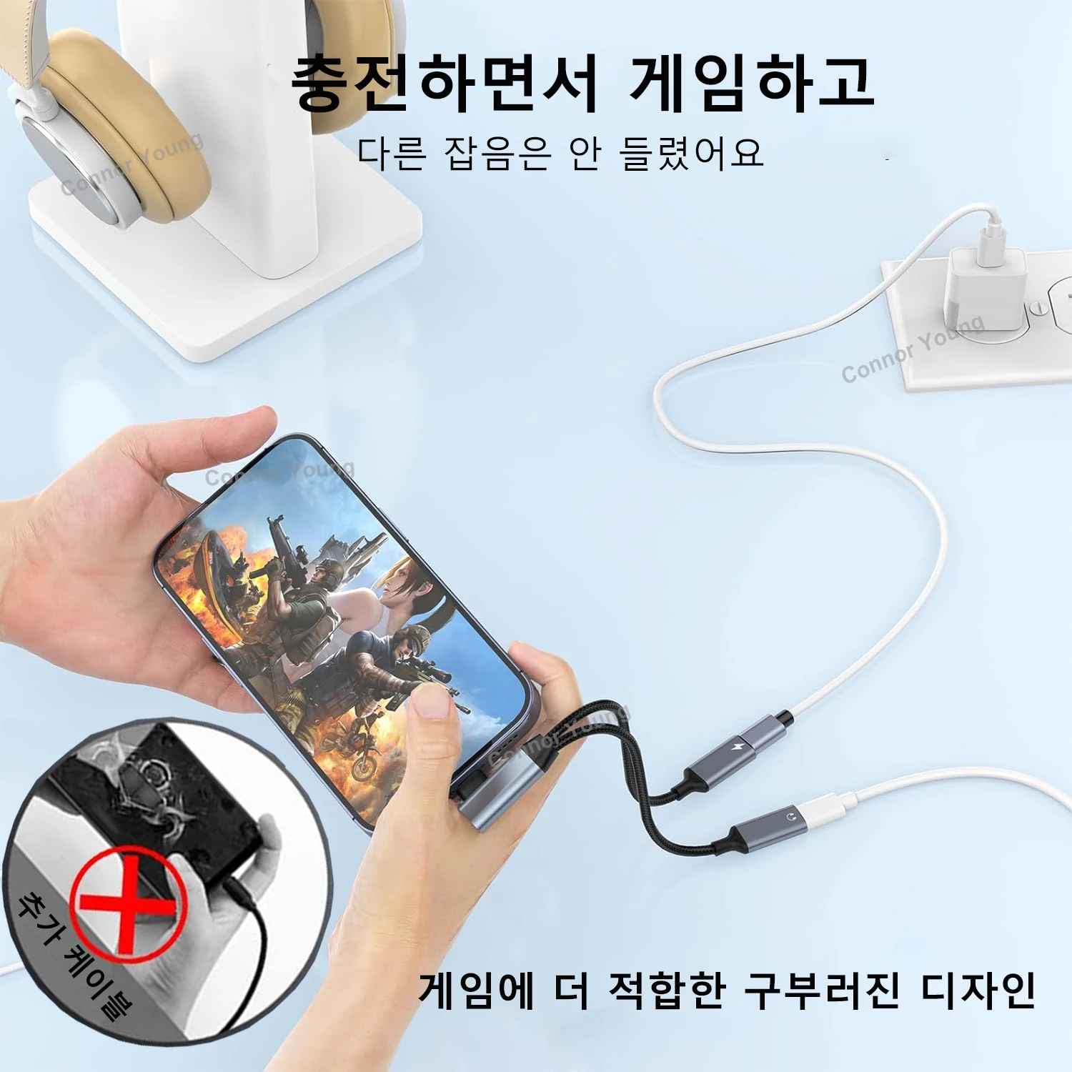 2 IN 1 OTG Elbow USB Type C to 3.5 mm AUX Jack Audio Headphone Adapter Splitter 60W Fast Charging for Samsung Xiaomi iPhone 15