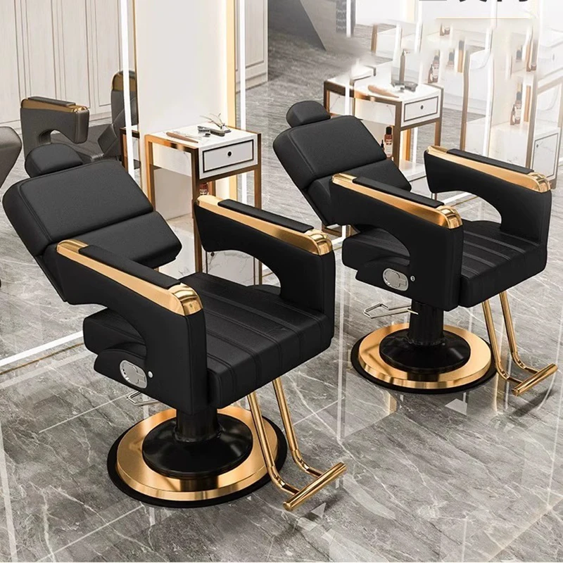 

Swivel Chairs Nail Shop Chair Make Up Hairdresser Mirror Salon Shaving Aesthetic Mirror Reclining Barber Roulette Luxury Bed