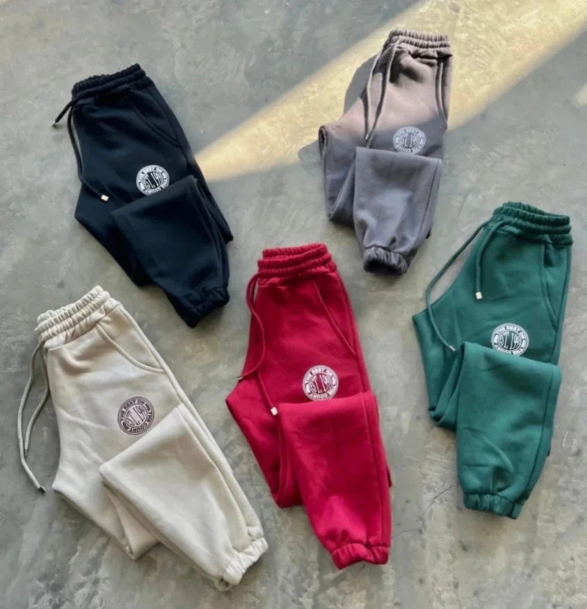 

trendy athletic joggers men's streetwear loose fit breathable summer 2025 new arrival