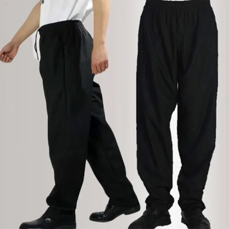 Cuoco Chef per abbigliamento da Hotel pantaloni da cucina pantaloni servizio sciolto uniforme alimentare lavoro Casual uomo adatto ristorante uomo pantaloni