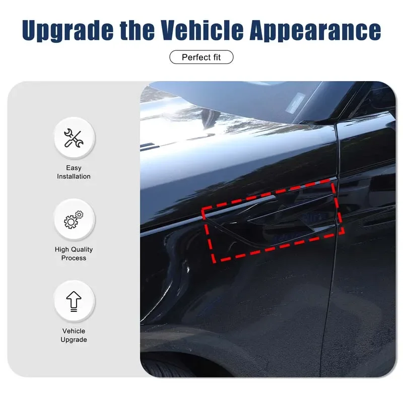 

True carbon fiber Side foliage decorative cover For Land Rover Range Rover Sport L461 2023+ car Exterior accessories 2 Pcs