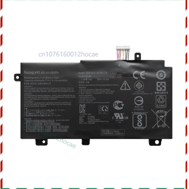 

B31N1726 Battery For Asus FX80GM FX86 FX86FE FX86FM ROG Strix G531 TUF FX505DTClippers