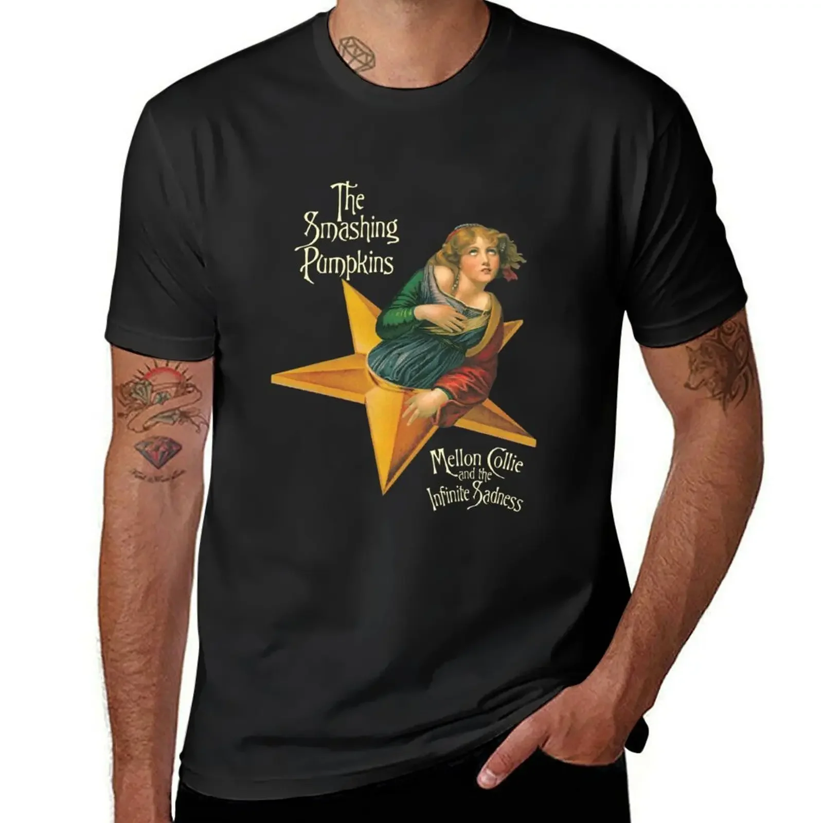 Camiseta de Mellon Collie and the Infinite SAD para hombre, ropa bonita, camiseta de manga corta, camisetas lisas para hombre