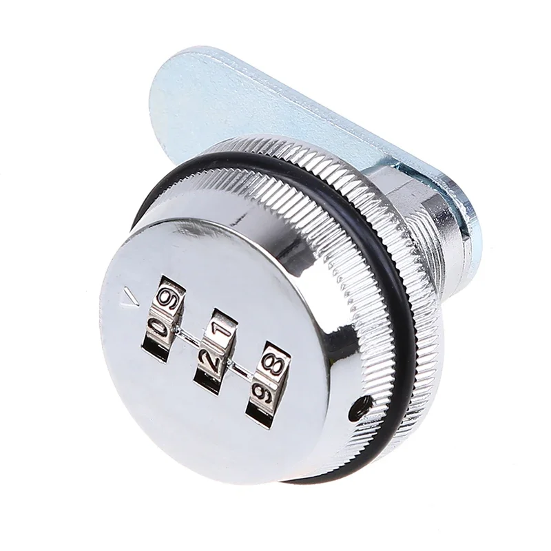 

1PC Home Password Lock Zinc Alloy 3 Digital Mechanical Combination Cabinet Locker Keyless Letter Box Drawer Cabinet Door Lock