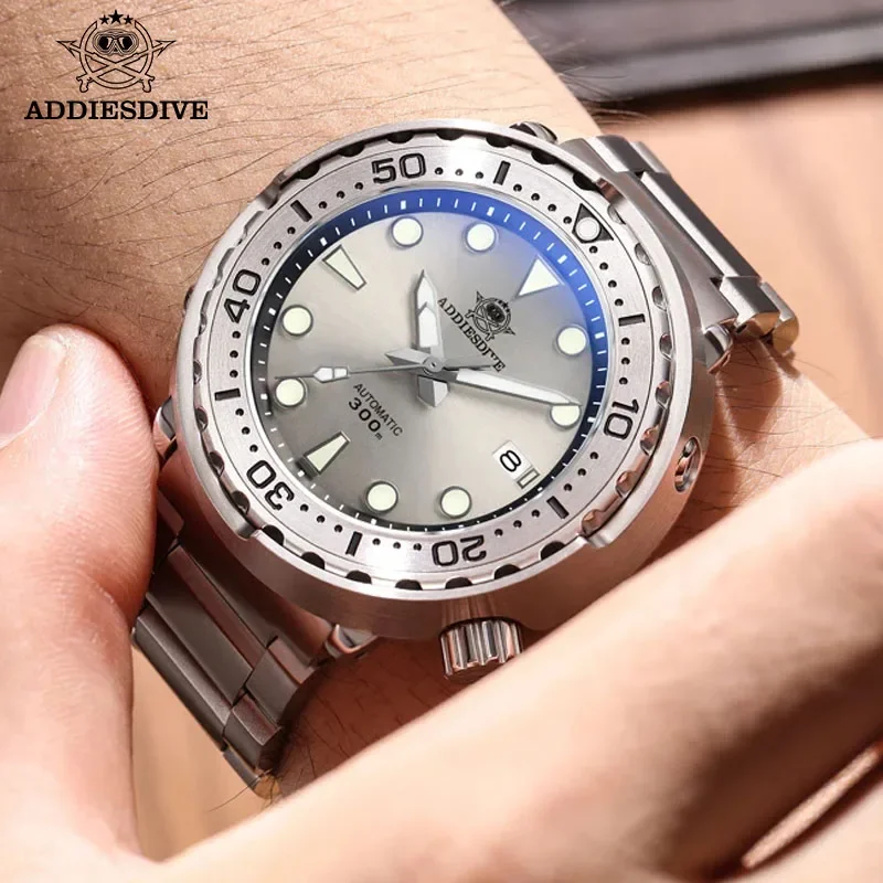 ADDIESDIVE Men Tuna Diving Watch Classic NH35 Automatic Watches Sapphire Glass Mechanical Wristwatch 30Bar Luminous Reloj Hombre