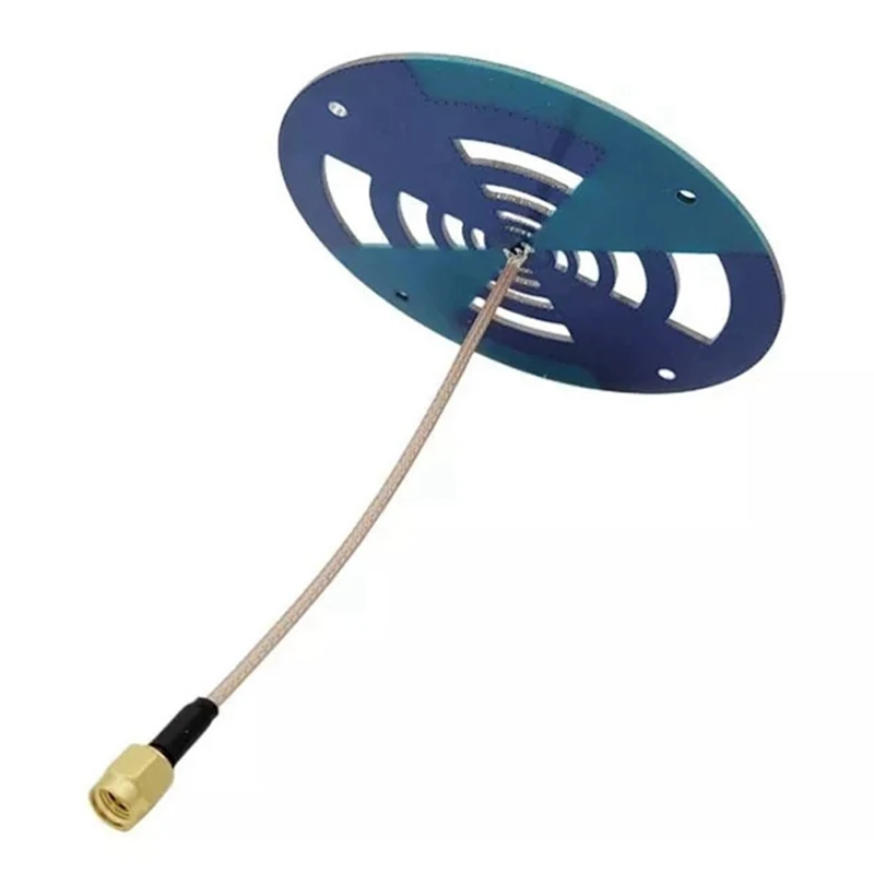 رائجة البيع-هوائي UWB 550Mhz-7Ghz هوائي متعرج متعدد الاتجاهات 915RFID هوائي عالي الكسب مع موصل SMA ذكر