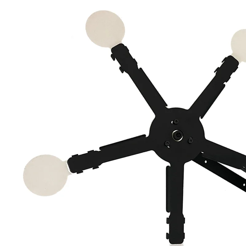 

Resetting Rotate The Metal Shooting Target Stand With 5 Steel Plates For Pistol Airsoft BB Guns Targets Stand Kit Durable Black