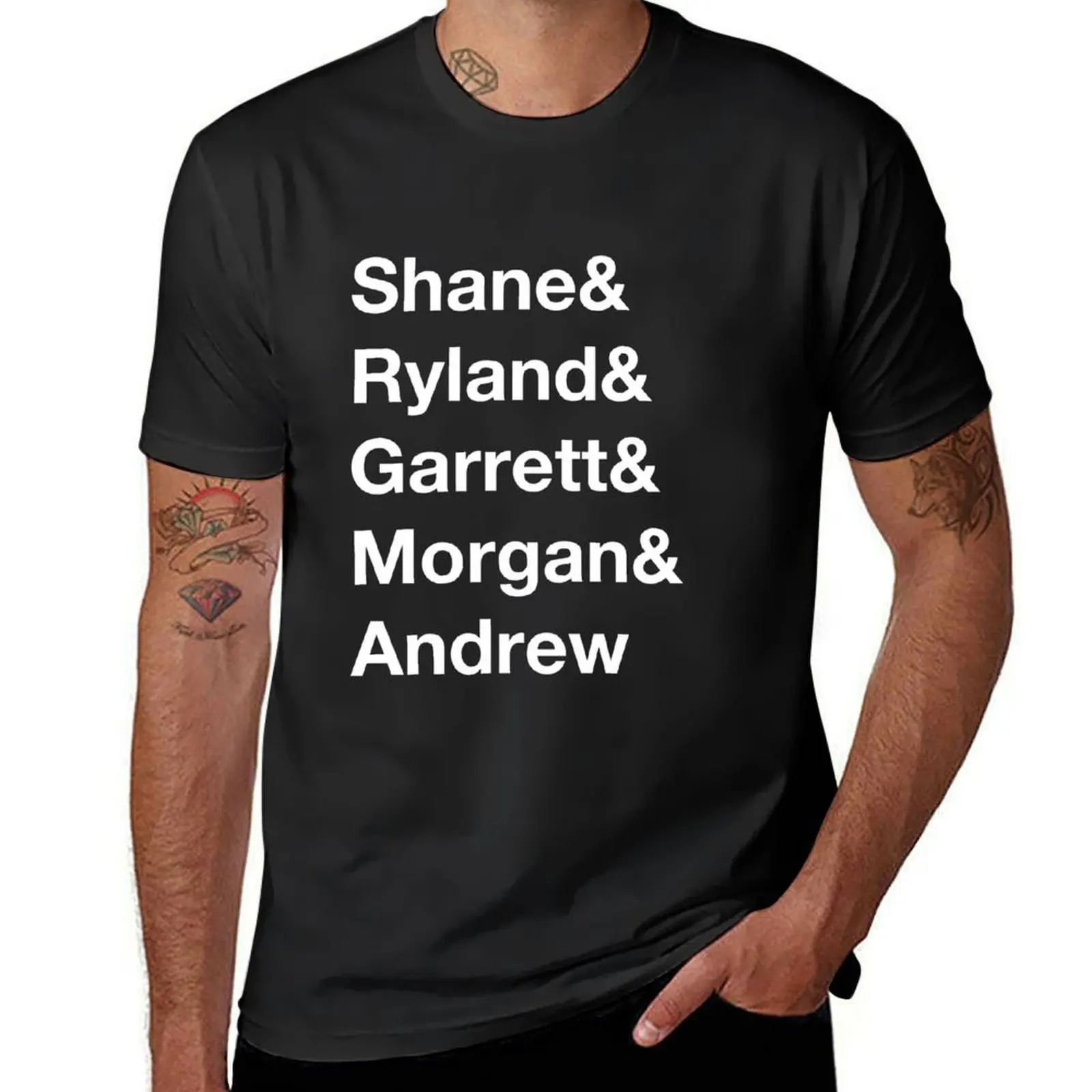 Shane Dawson Squad List T-Shirt cute clothes plus size tops T-shirts for men cotton