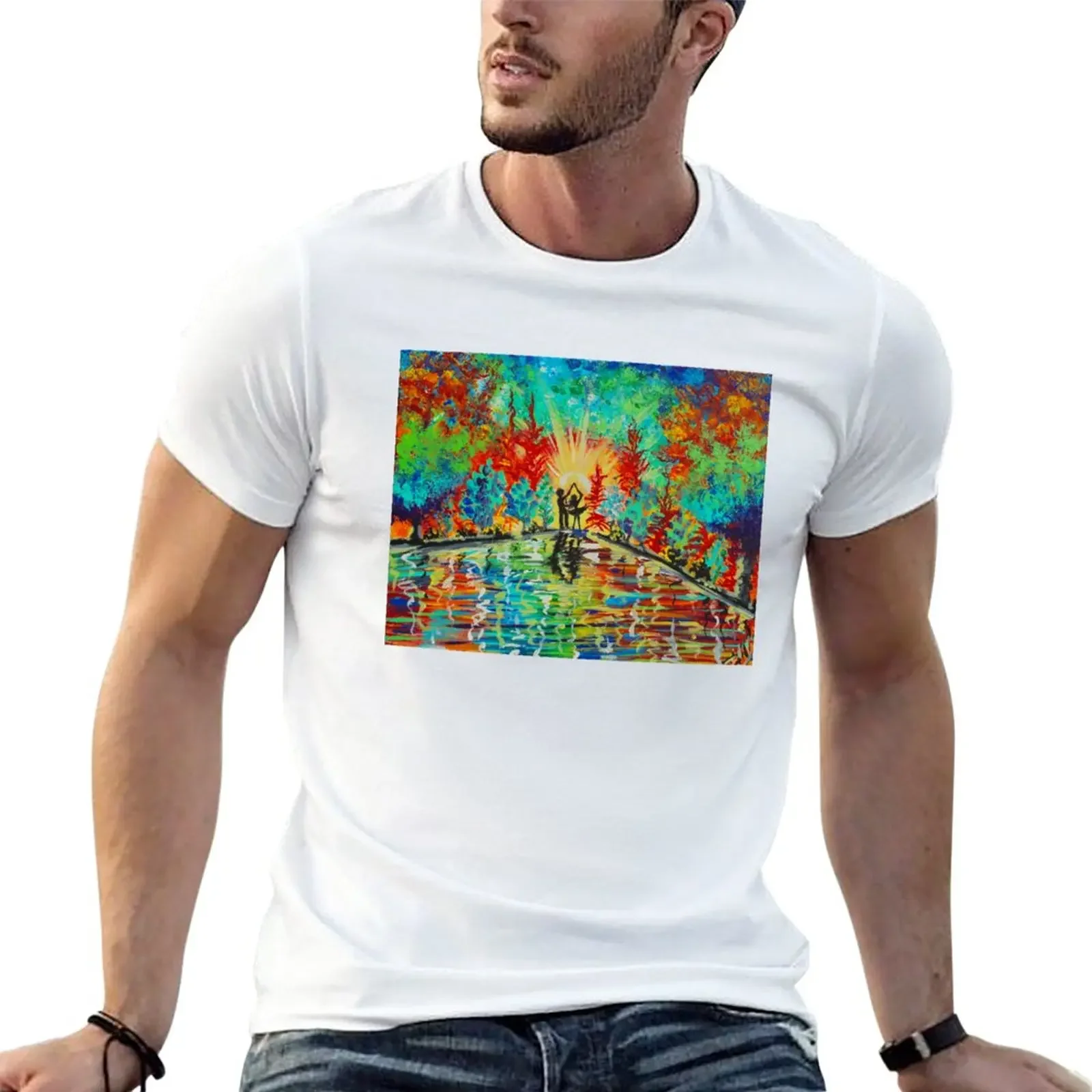 New Living in Color- YLM_arts T-Shirt quick-drying t-shirt sports fan t-shirts oversized t shirt Short sleeve tee men