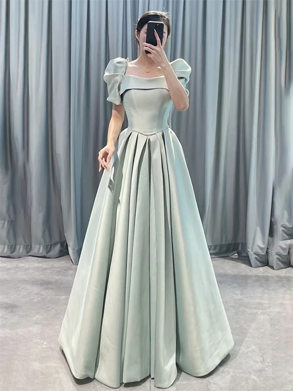 

Ele Satin Evening Dr 2025 New Sle Stage Performance Women's Dr Slimming Simple Design Cany Annual Meeting Dr