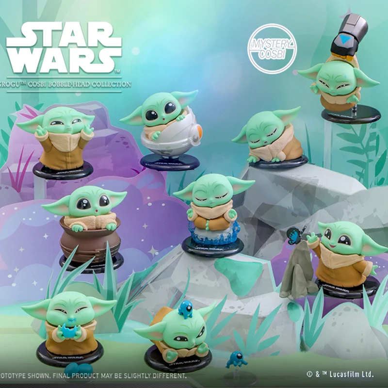 

Hot Toys Star Wars Yoda COSBI bobblehead series blind box mini figures collectible toys for children birthday gifts