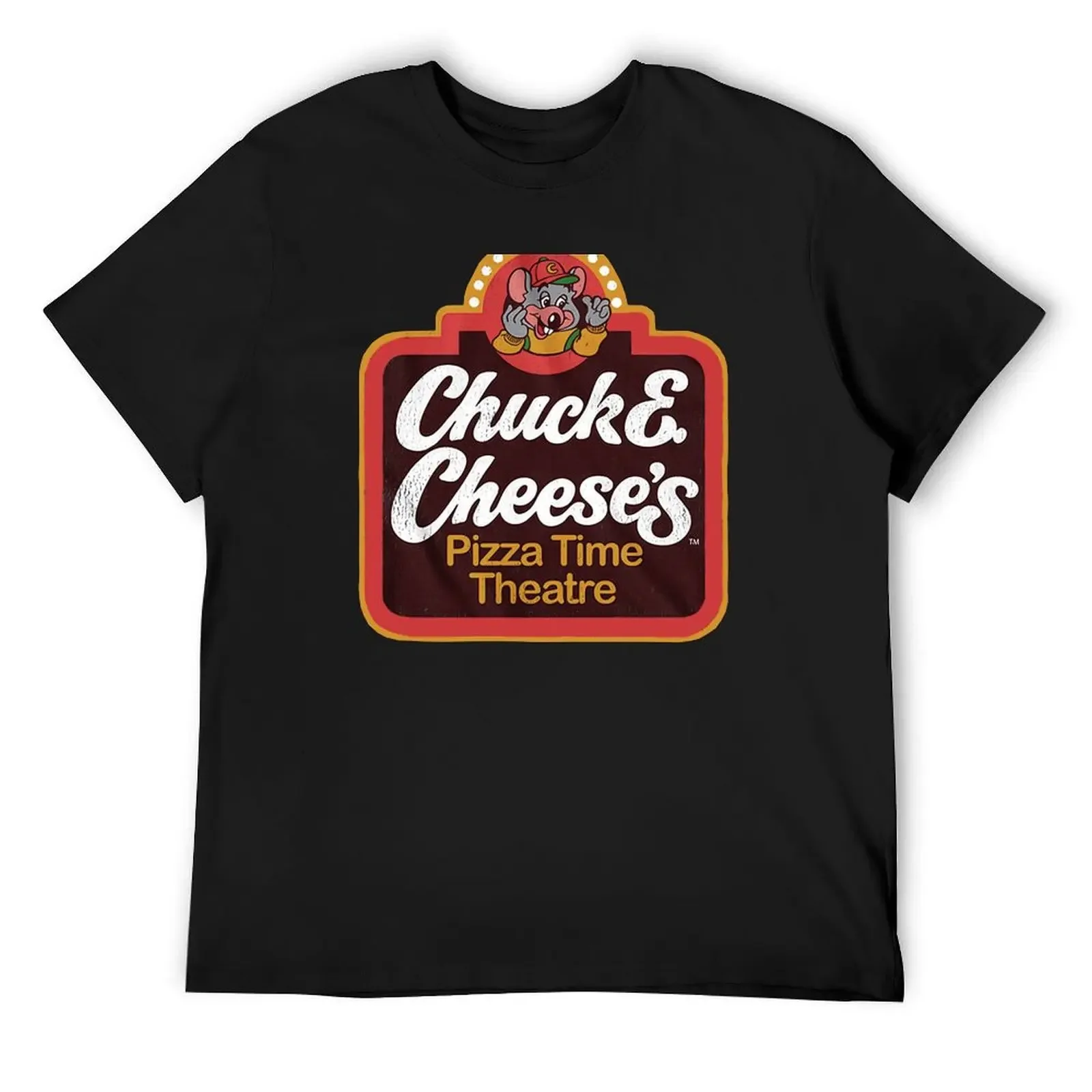 

Chuck-E-Cheeses-Pizza-TIME-Theater- T-Shirt cotton man t-shirts Clothing sports fans men t shirt