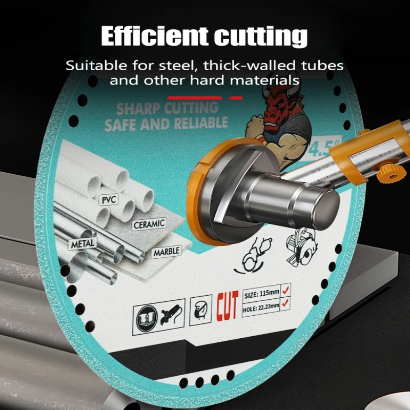 ใบเลื่อยเพชร brazed สำหรับเหล็กเหล็กหินเหล็กหล่อเหล็กเส้นอลูมิเนียมทุกวัตถุประสงค์22.23มม.