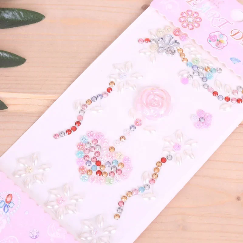 DIY joya diamante pegatina autoadhesiva brillo cristal flor grande diamante pegatina diamantes de imitación Scrapbooking