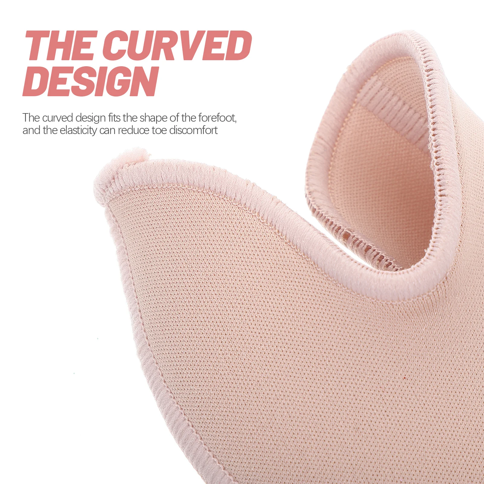 1 par de protectores de pies para mujer, almohadillas para dedos de Ballet, cómodo cojín elástico para el antepié, zapatos de punta, Ropa de baile