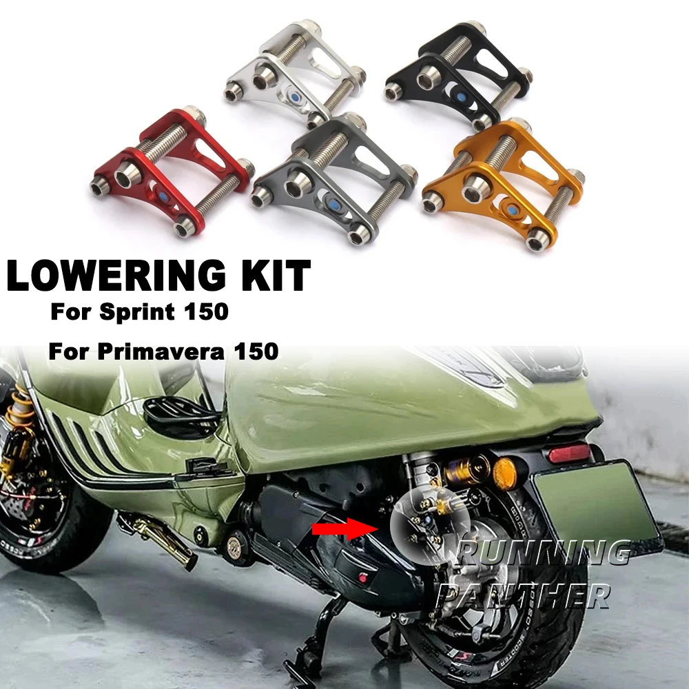 

Motorcycle Rear Shock Absorber Suspension Bracket Lowering Link Kit SPRINT Sprint 150 New For Vespa PRIMAVERA Primavera 150