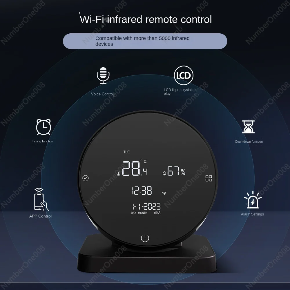 WiFi Intelligent Temperature and Humidity IRInfrared Remote Control Two-in-One Temperature and Humidity Sensor Remote Monitoring
